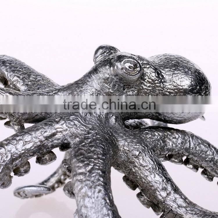 New arrival pewter octopus figurine