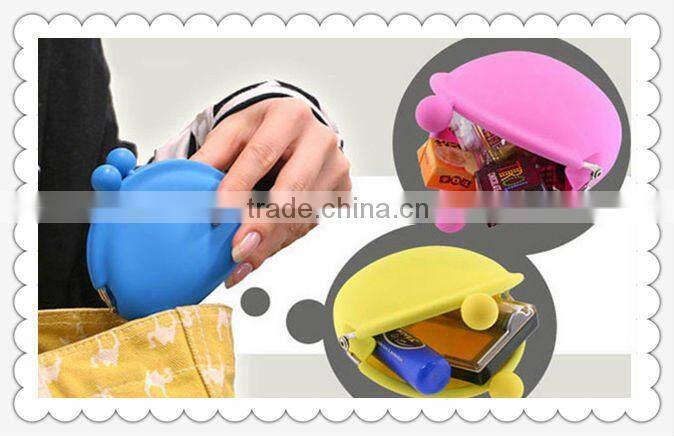 Top brand promotion silicone small custom design coin purse