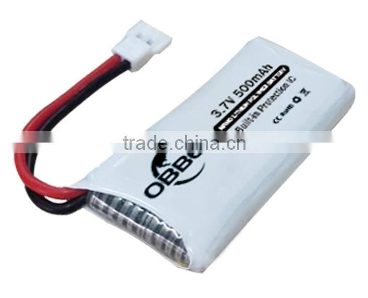 China supplier 1S rechargeable lithium polymer battery 3.7v 500mAh for sale in Shenzhen