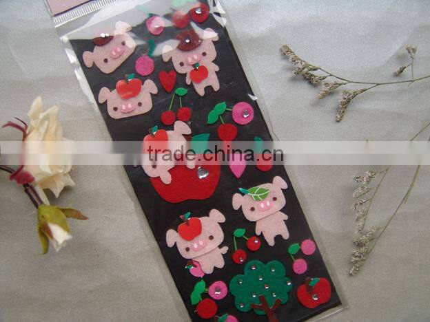 New product High quality 3d handmade sticker,Children 3D Cartoon DIY Handmade Sticker