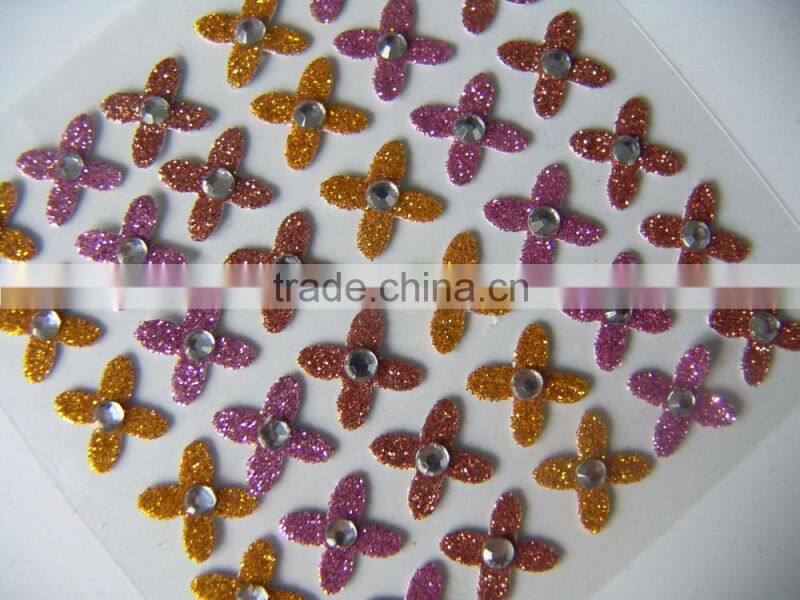 2015 New design hot sale Alphabet letters pvc glitter sticker/custom pvc glitter sticker