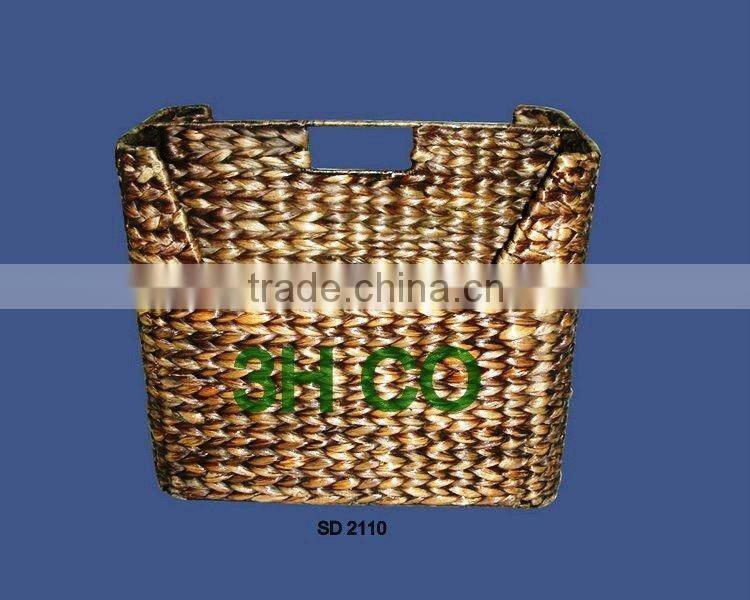 2015 New Product Water Hyacinth Document Rack for Home Decoration and Furniture