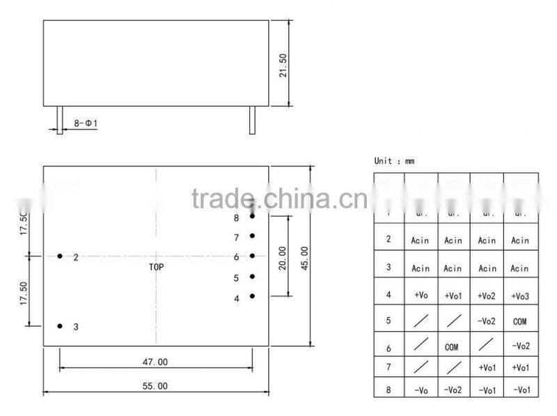 PA-D Series professional manufacture 230V AC 24V DC power converter module