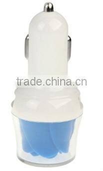 Beautiful rose design 2A dual 2 usb port car charger with CE ROHS FCC approved for iphone