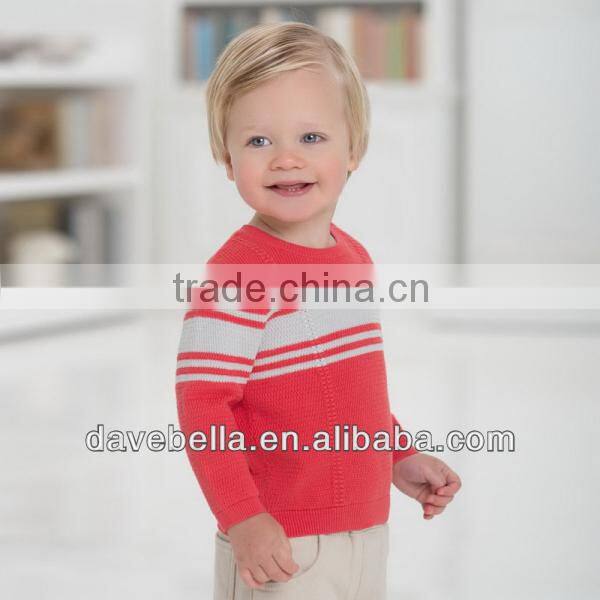 DB967 dave bella 2014spring cotton toddlers sweater infant clothes outwear baby pullover wholesale baby tops kids sweater