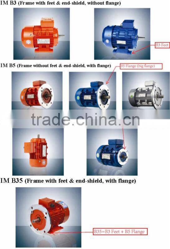 Y series three phase universal ac electric motor