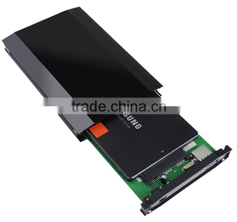 Hot sale USB2.0 2.5 Inch Aluminum HDD External Enclosure Case for 2.5" SATA Hard Disk Drive 2TB