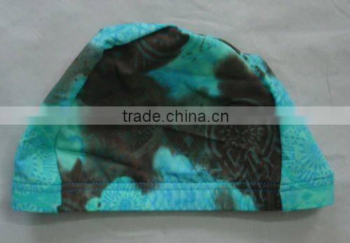 swim cap for child and adult with fashionable printed