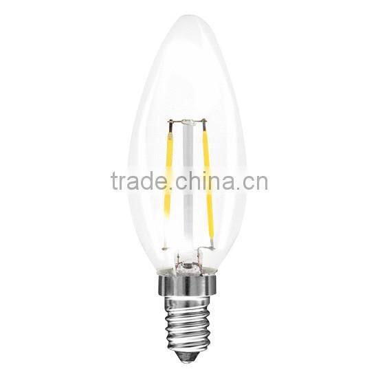 replacement led c35 e14 filament bulbs 4w 400lm