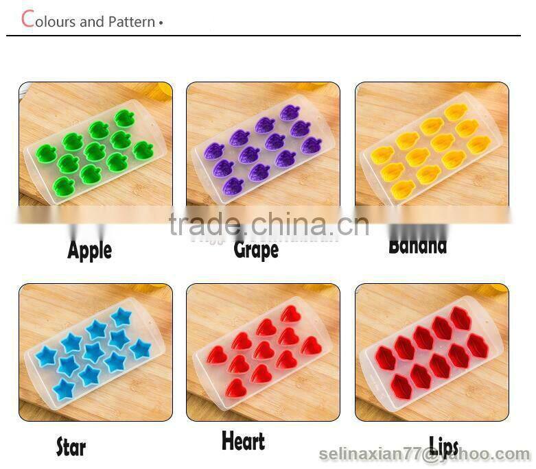 NEW Novelty Fruit Ice Juice Cube Tray Chocolate Jelly Silicone Mould Party