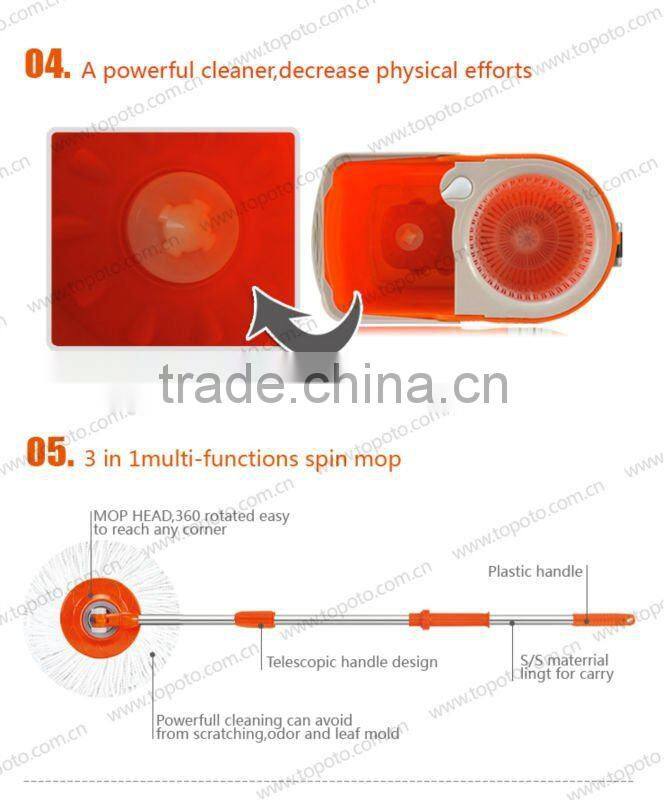 360 magic mop easy cleaning mop with bucket popular in Thailand
