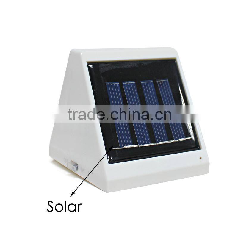 Super Bright 4LED Solar Rechargeable Sensor Light