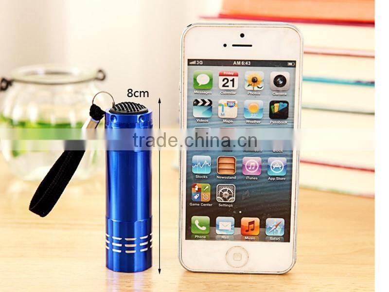 high quality LED mini flash light white led aluminum keychain torch