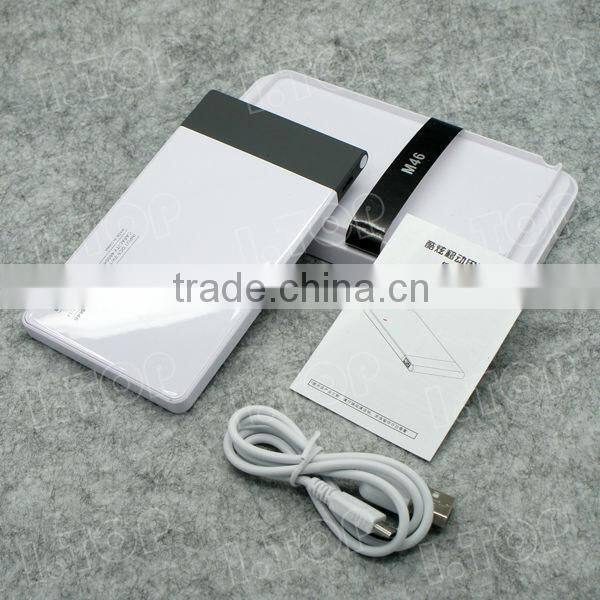 2015 New portable slim power bank usb charger battery power for mobile phone