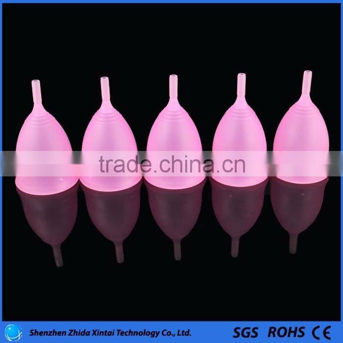 100% FDA silicone menstrual cups period cup for lady menstruation