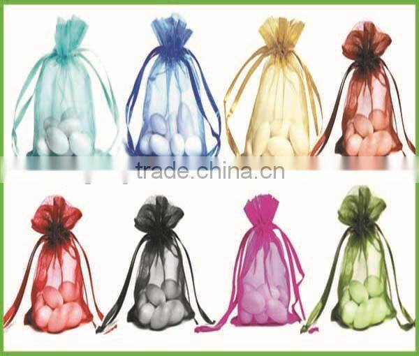 Printing Drawstring Organza Bag in Promotional for Wine Bottle
