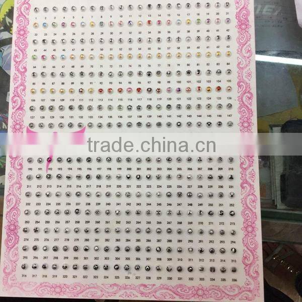 2015 July new nail product semi-circle printing pearl nail art decoration