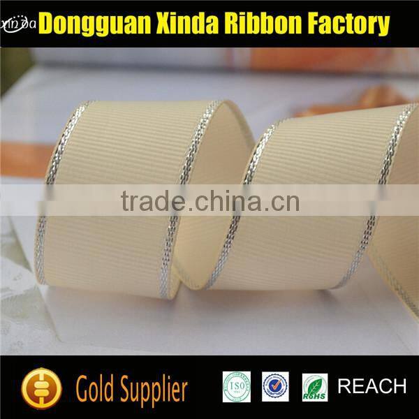 Dongguan Supplier Colorful Decorative Sheer Ribbon Wired