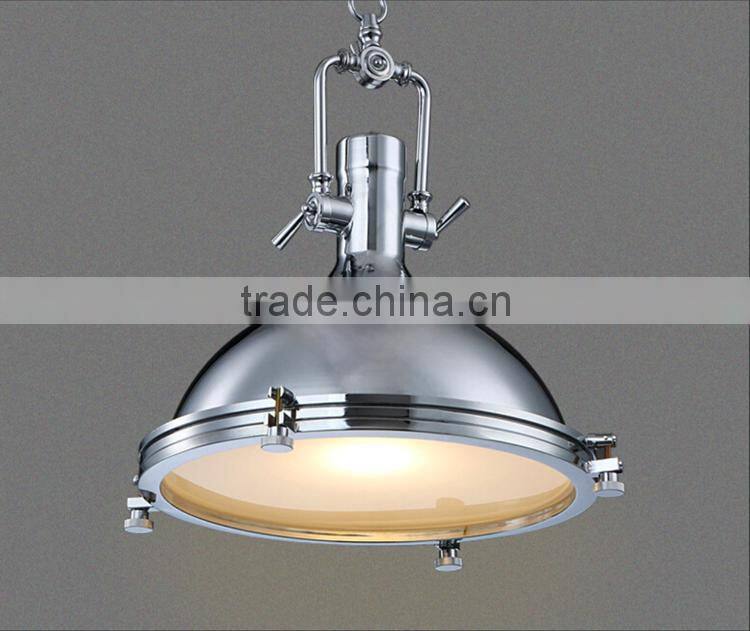 Roberts Loft Indusctrial pendant Light Chrome/Brass/Black Color Iron Pendant Lights