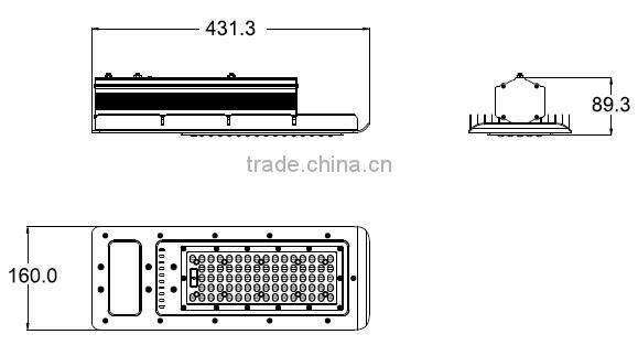 Slim LED street light 90W PhilipsSMD 3030 3 years warranty high quality competitive price