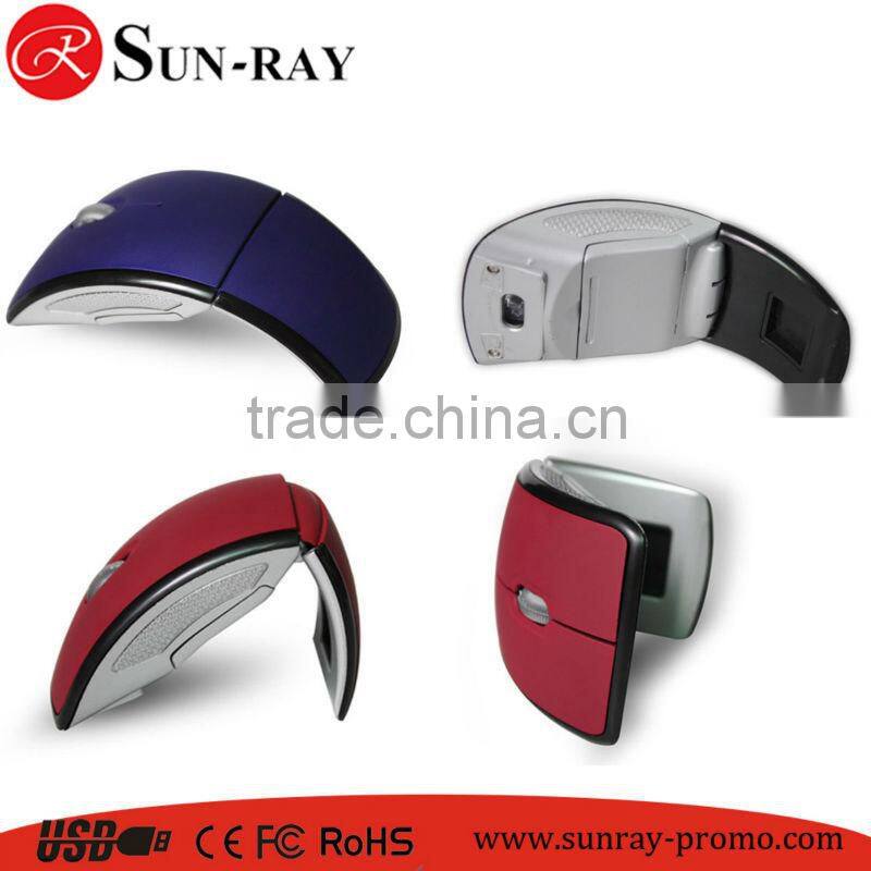 Wireless Mouse Wtih Mini Usb Optical Arc Design 2.4ghz