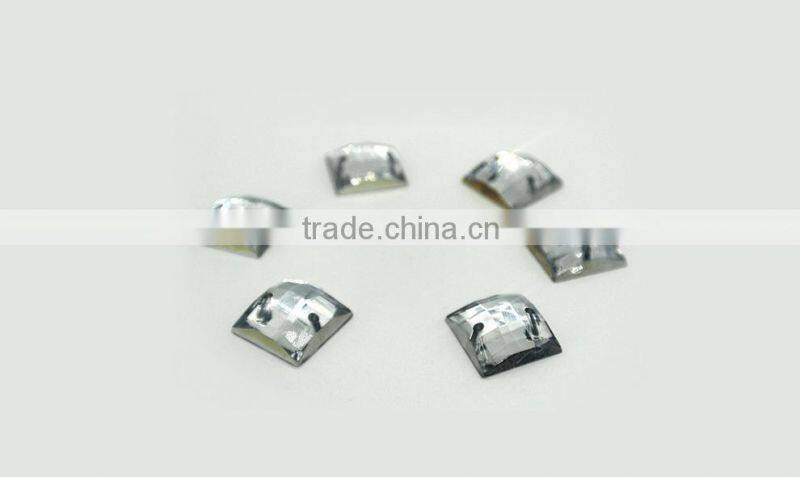 KC9 6*6 8*8 12*12 square flat back sew on acrylic rhinestones for fashion decoration, craft making, garment bags accessories