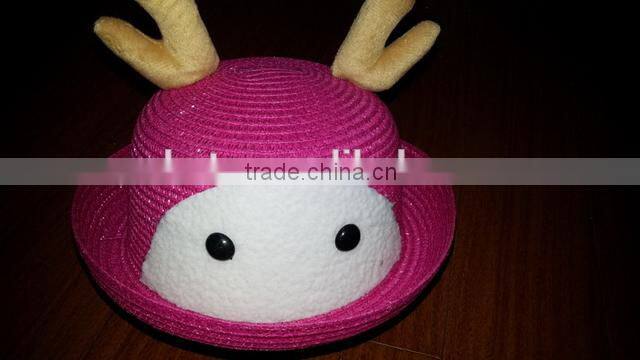 Professional manufacturer best quality wheat straw hats for kids
