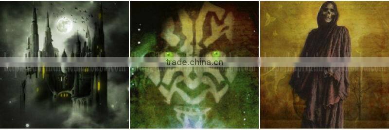 halloween picture with led light canvas decoration