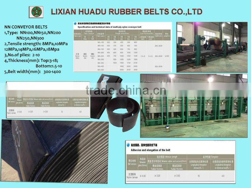 NN conveyor belt/Nylon conveyor belt/ steel cord rubber conveyor belt for Quarries and Sandpits with competitive price