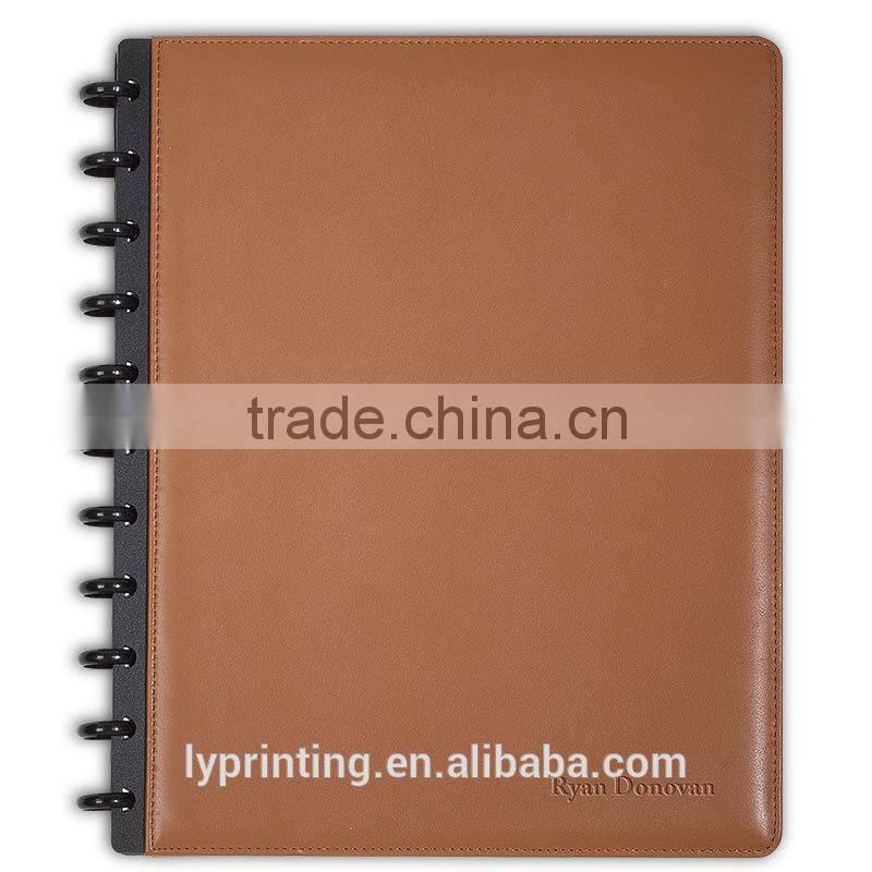 High quality business notebook printing PU leather notebook printing Logo printing