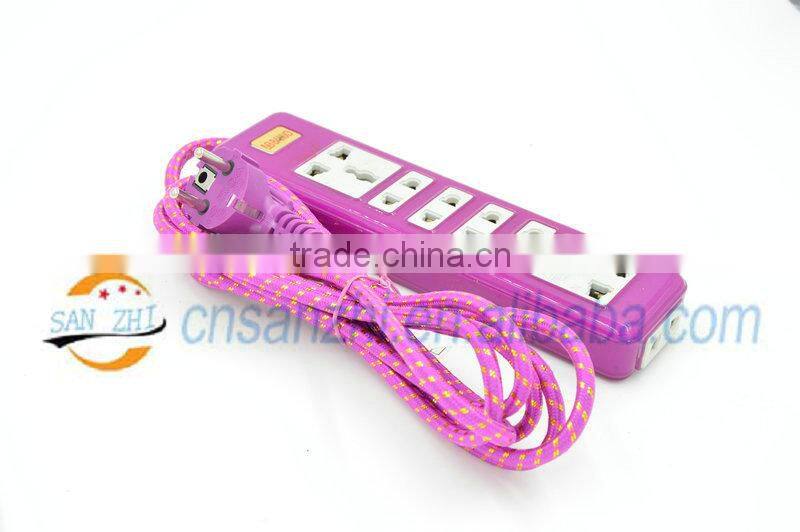 EU UK household 7 way 10A 250v high quality outlet socket jack