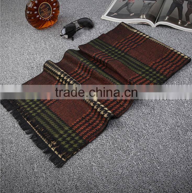 New Men's Scarf Winter Warm Scarve Business Men's Soft Cotton Shawl
