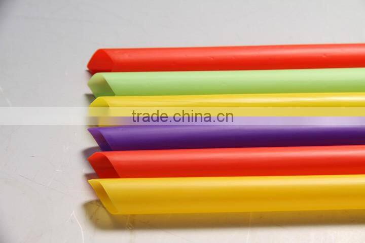 Wholesale straight high quality soft colorful plastic straw
