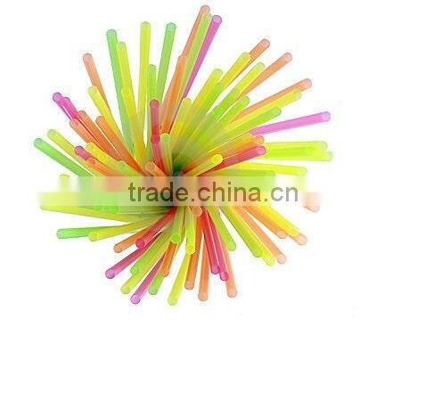 disposable colorful hard soft drink plastic straw , Flexible straw