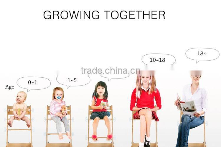 TCT workstation TC3007S Q-Momo height adjustable kids wood design dining chair