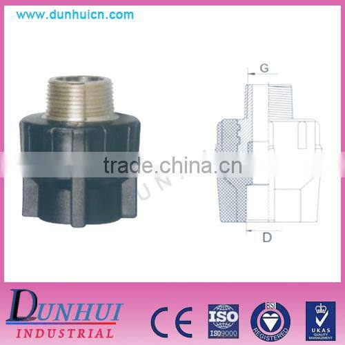 PE Internal external thread steel structure directly pipe fitting