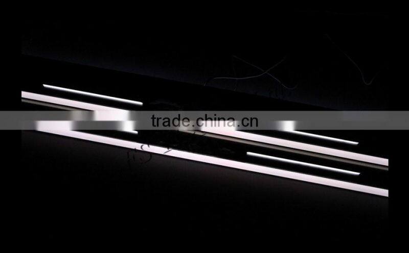 led moving door scuff for porsche car LED door sill plate light for porsche macan