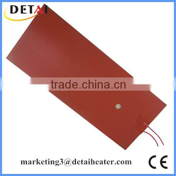 Customized Flexible 12V DC Heating Silicone Rubber Heater Pad