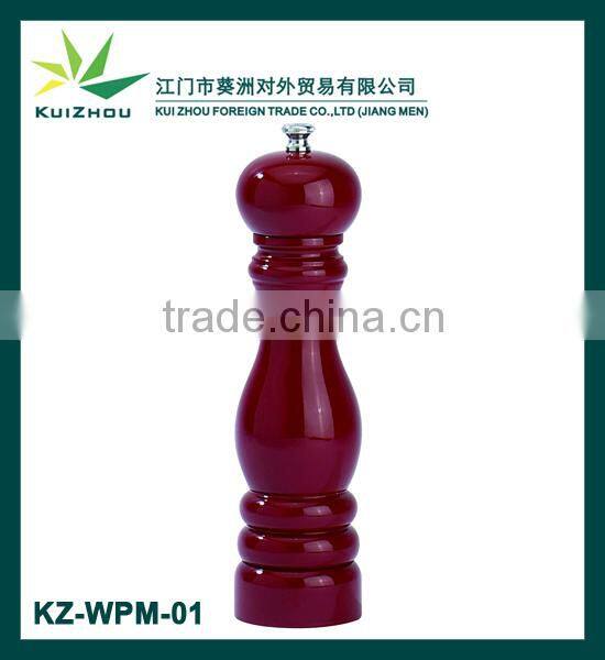 Wooden pepper mill