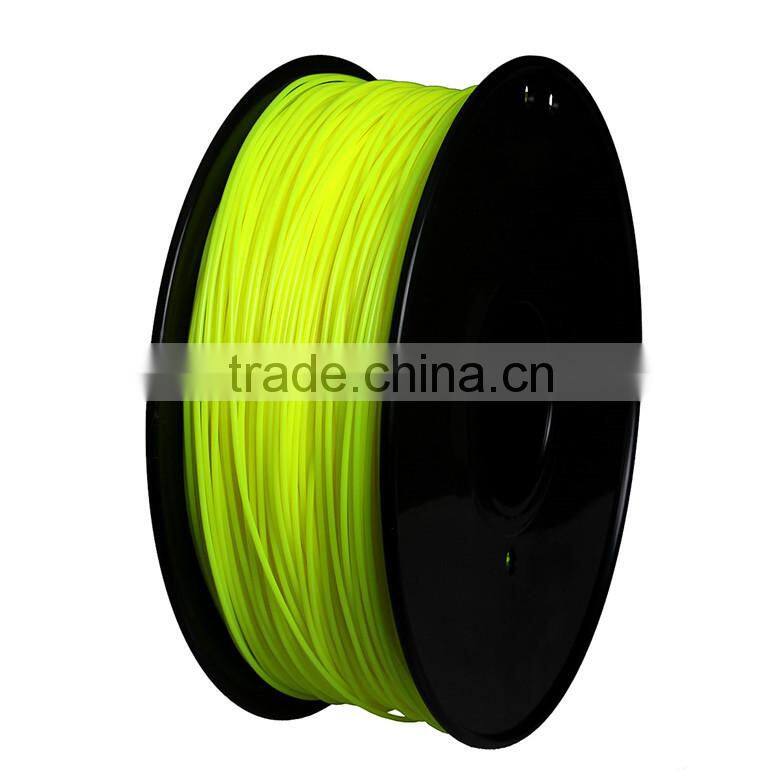 High Quality metal 3d printer Material Filament ABS Luminous Color 3D printer Glow-Yellow