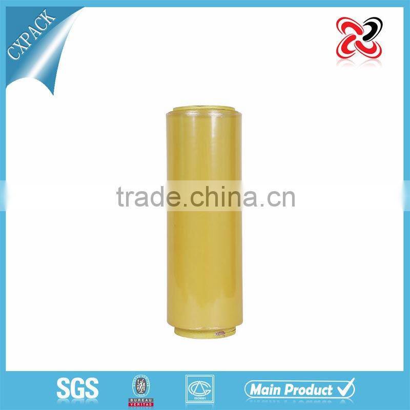 transprarent food grade PVC cling film/plastic wrap