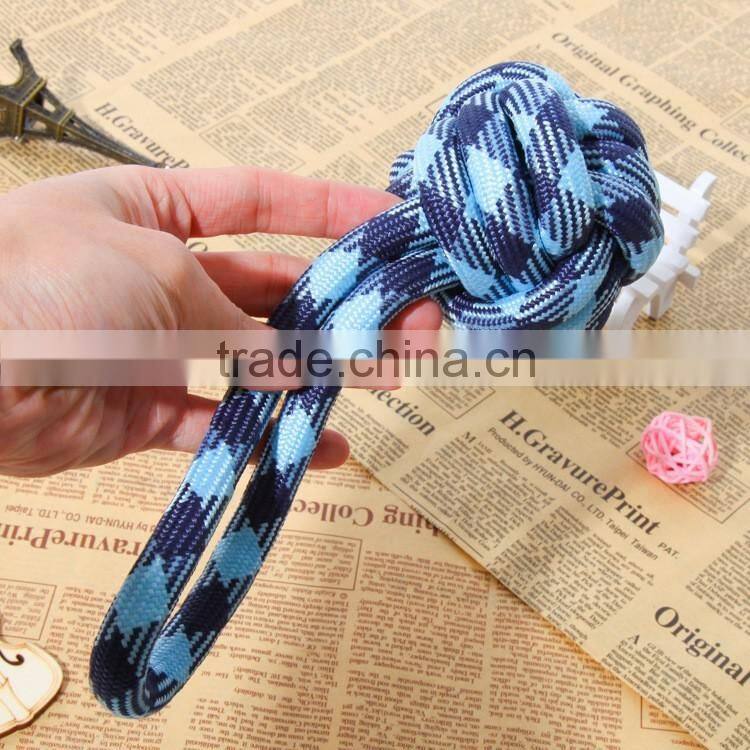 Blue dog toy rope