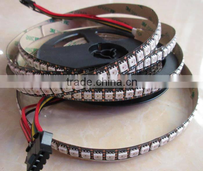ic ws2811 high density addressable led strip ws2812b rgb led pixel string 144leds/meter with ce rohs approval