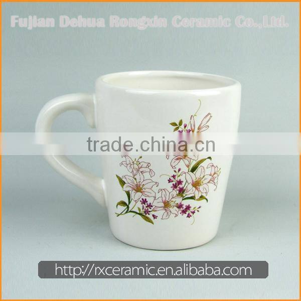 2015 New Design Good Quality Top Sale white color ceramic teapot