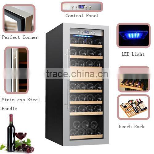 43 Bottles Single Zone Compressor Wine refrigerator with CE CB Rohs ETL