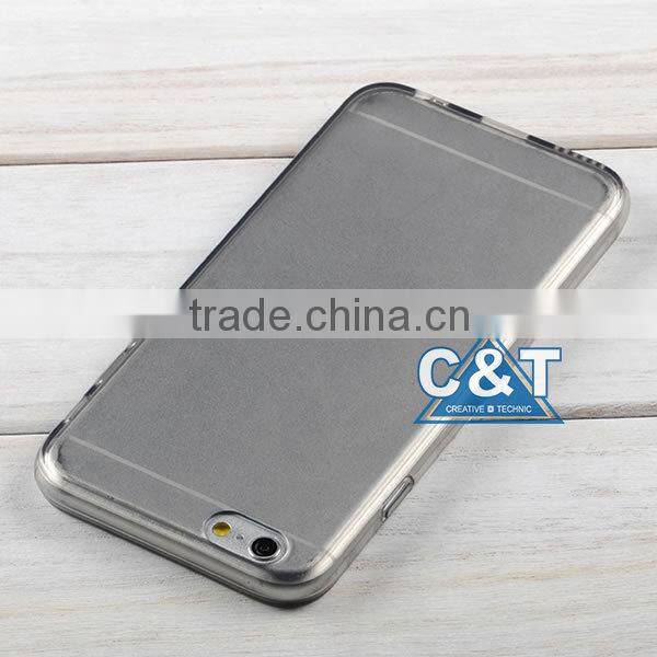 C&T Ultra thin new tpu transparent phone case for iphone6 plus