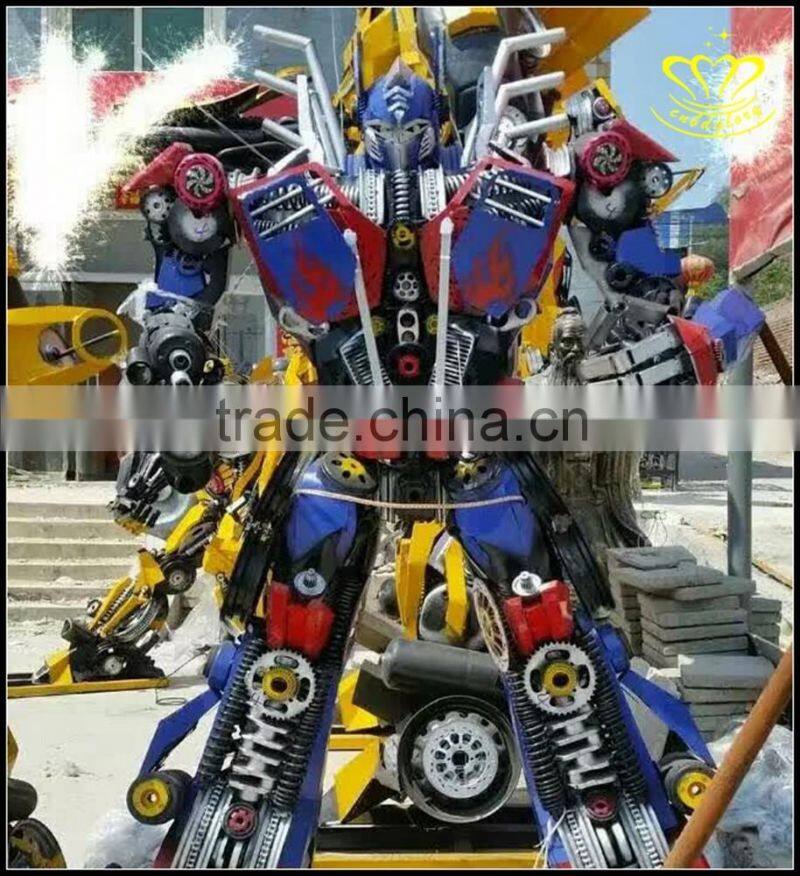 Transformers Optimus Prime Bumblebee robot movie characters FRP sculpture