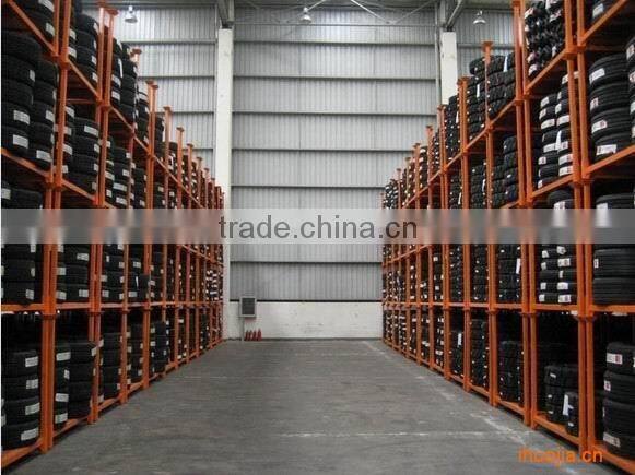 Tubular heavy truck storage tyre stacking racks