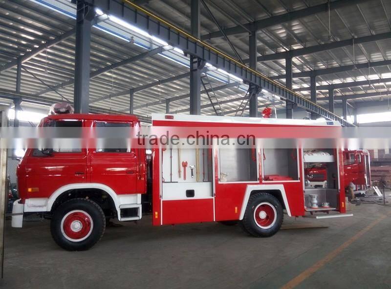 4x2 dongfeng 6 ton water tanker fire truck for rescue