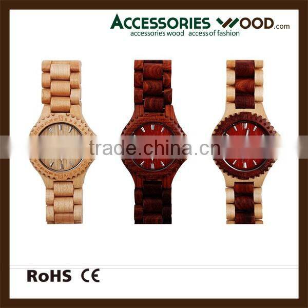 Various styles and colors of high quality wood wrist wooden watch with your brand logo